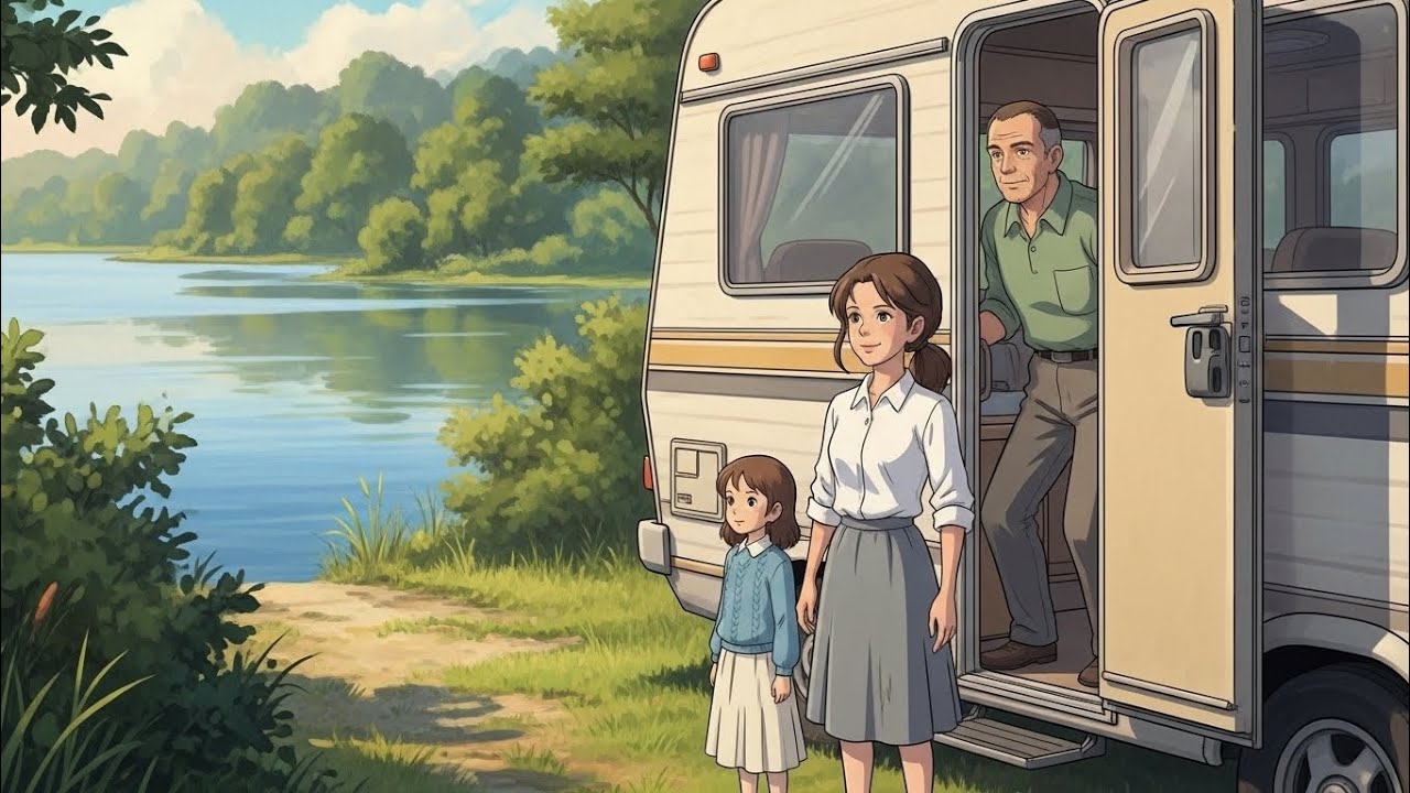 A Peaceful RV Camping Journey by the Lake 🌿 | Studio Ghibli–Style ASMR Slice of Life
