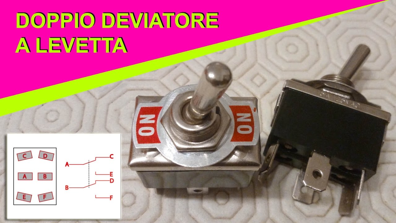 Il DOPPIO DEVIATORE a levetta e l'uso universale di questo dispositivo!