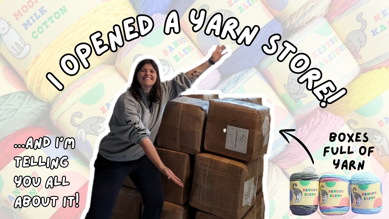 I OPENED A YARN SHOP?! 🧶 Hear the story & check out the yarn ranges 💞😻