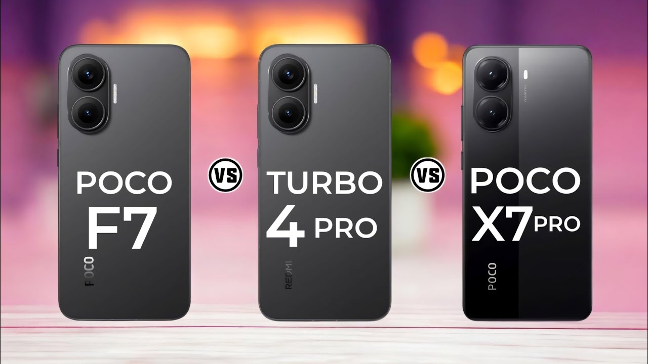 Poco F7 Vs Redmi Turbo 4 Pro Vs Povo X7 Pro   #Trakontech