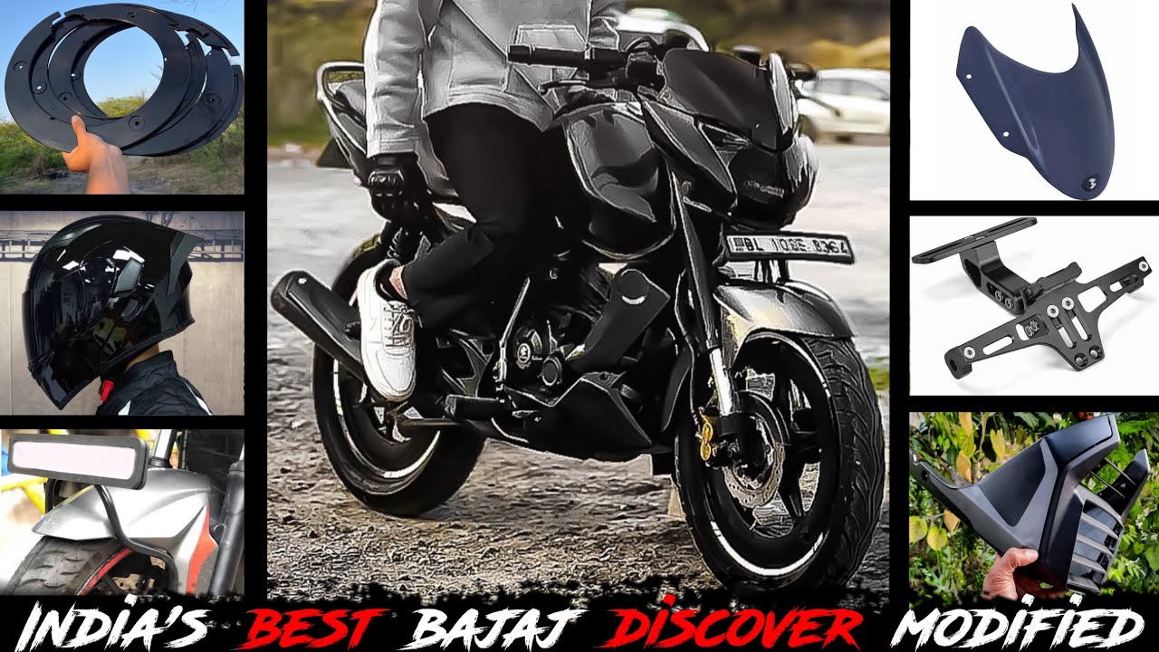 Bajaj discover modified 🔥 bajaj discover carbon fibre wrap and all accessories