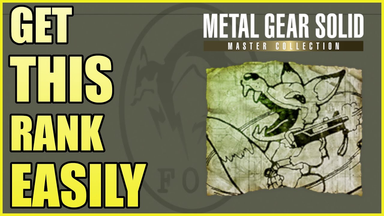 METAL GEAR SOLID 3 MASTER COLLECTION FOXHOUND RANK/TROPHY GUIDE