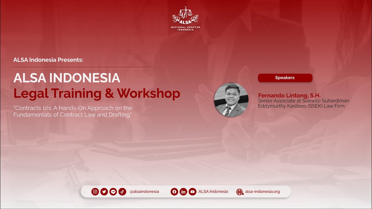 ALSA INDONESIA LEGAL TRAINING & WORKSHOP 2023