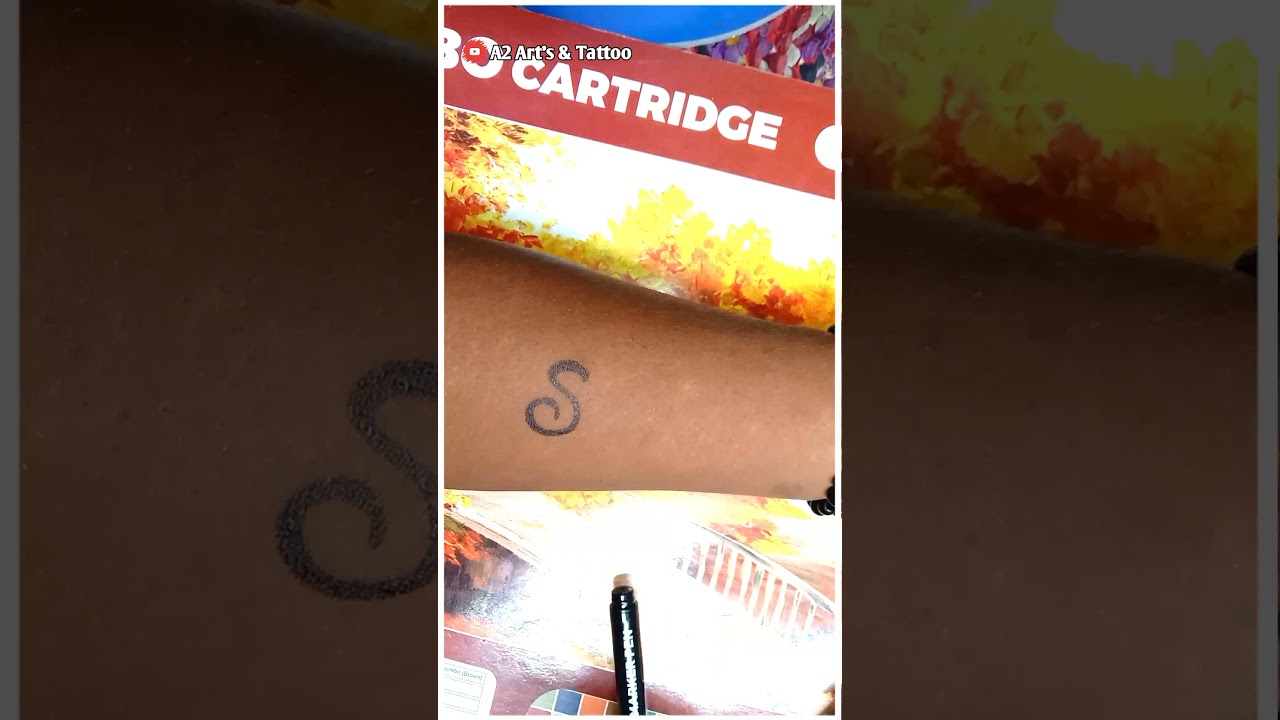 Very Beautiful "S" Letter Tattoo || "S" Letter With Heart Tattoo Design's