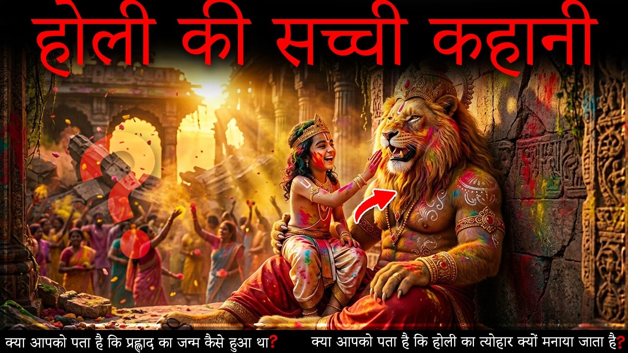 होली क्यों मनाते हैं? | होलिका और प्रह्लाद की असली कहानी😱#hindi #facts #shorts