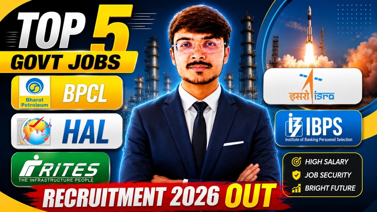 BPCL HAL ISRO RITES IBPS Recruitment 2026 Out | Permanent Jobs | Freshers Eligible | Apply Now