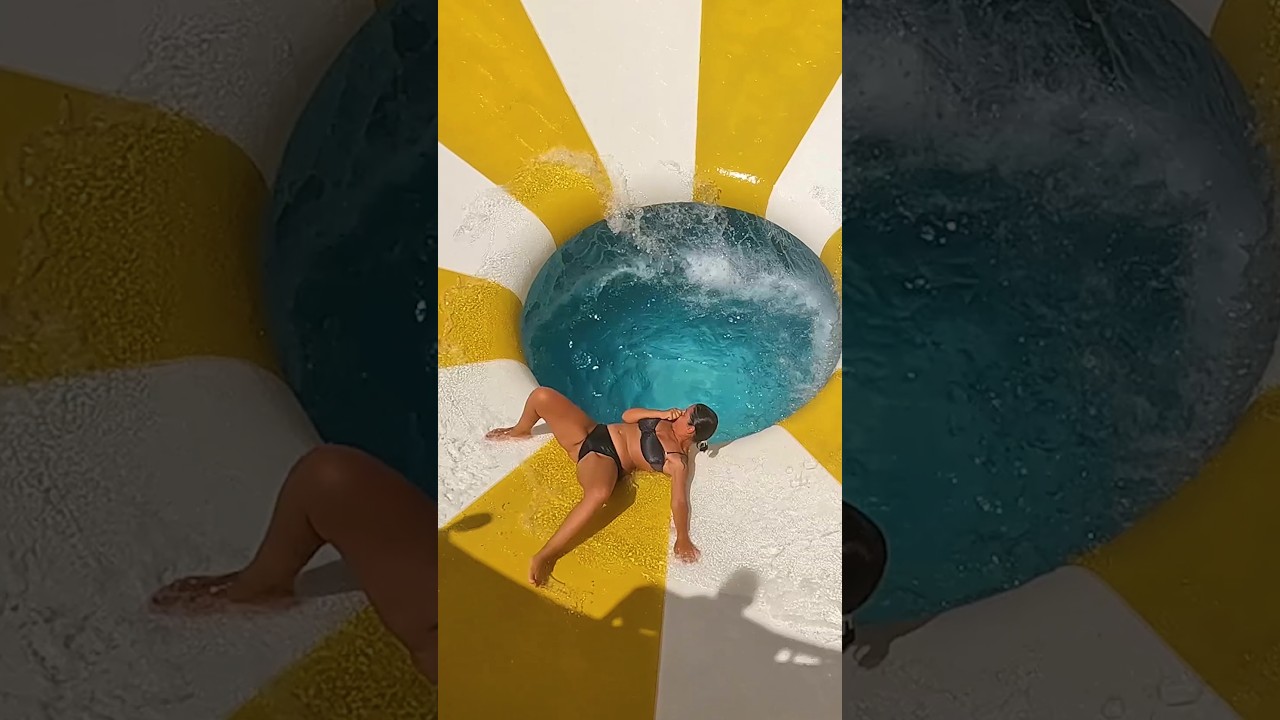 Falling into Toilet Water Slide at Aqua Fantasy #waterslide #shortsfeed #shortsviral