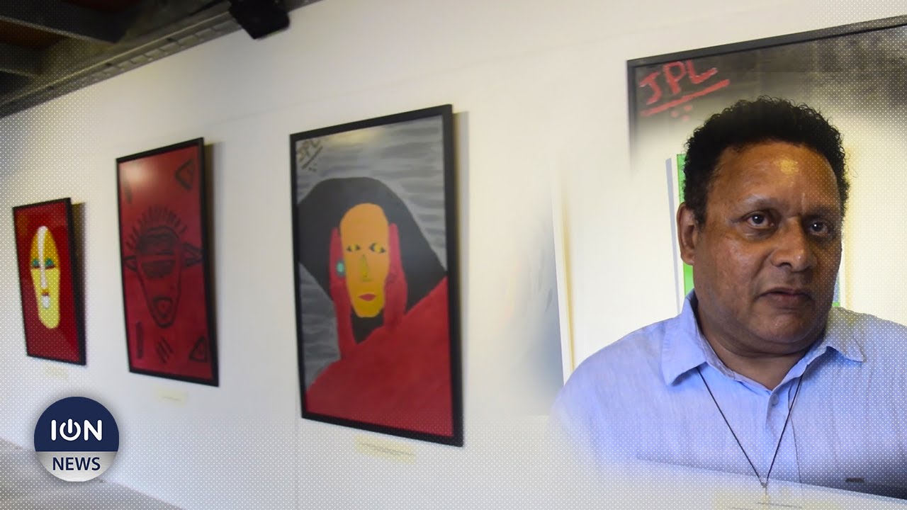 Redéfinis, les masques africains inspirent la peinture de Jean-Paul Lavénérable