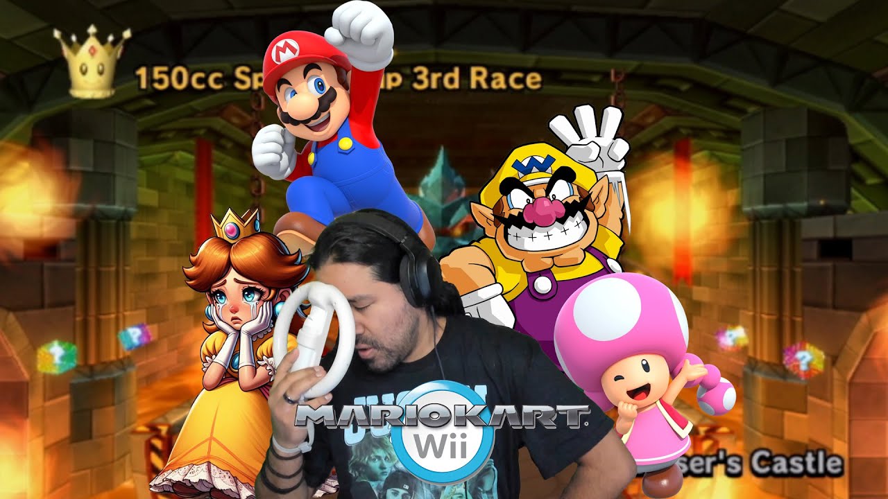 Mario Kart Wii: NEVER AGAIN WITH THIS DAMN WHEEL!!!!!