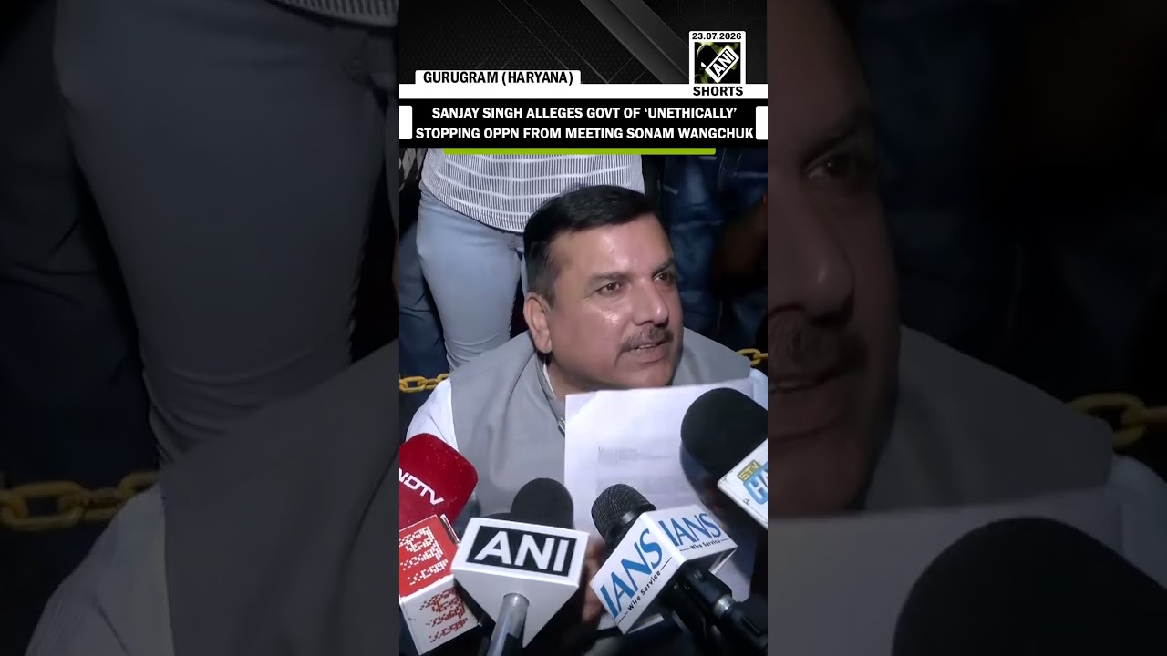 Sanjay Singh alleges Govt of &lsquo;unethically&rsquo; stopping Opposition from meeting Sonam Wangchuk