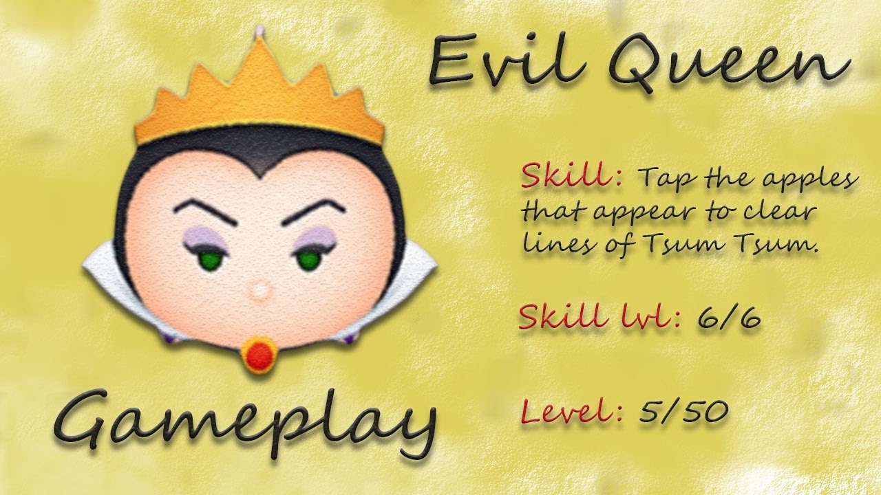 Line Disney Tsum Tsum - Evil Queen Gameplay Skill 6