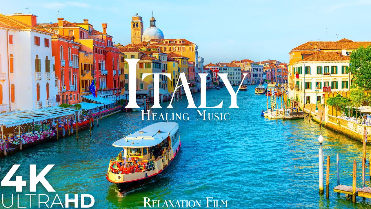 Italy 4K &bull; Scenic Nature Relaxation Film with Peaceful Music | Nature 4K Ultra HD