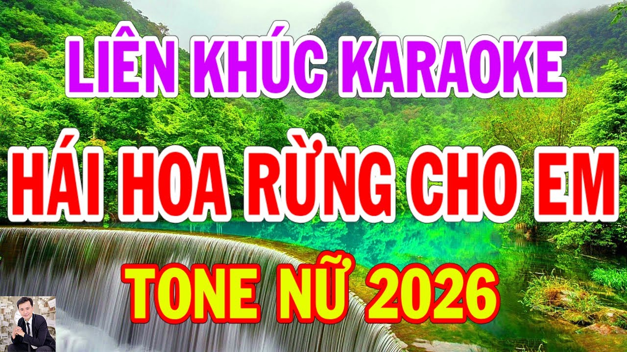 Karaoke Liên Khúc Hái Hoa Rừng Cho Em ( Hái Trộm Hoa Rừng) Tone Nữ Thành Lý Organ