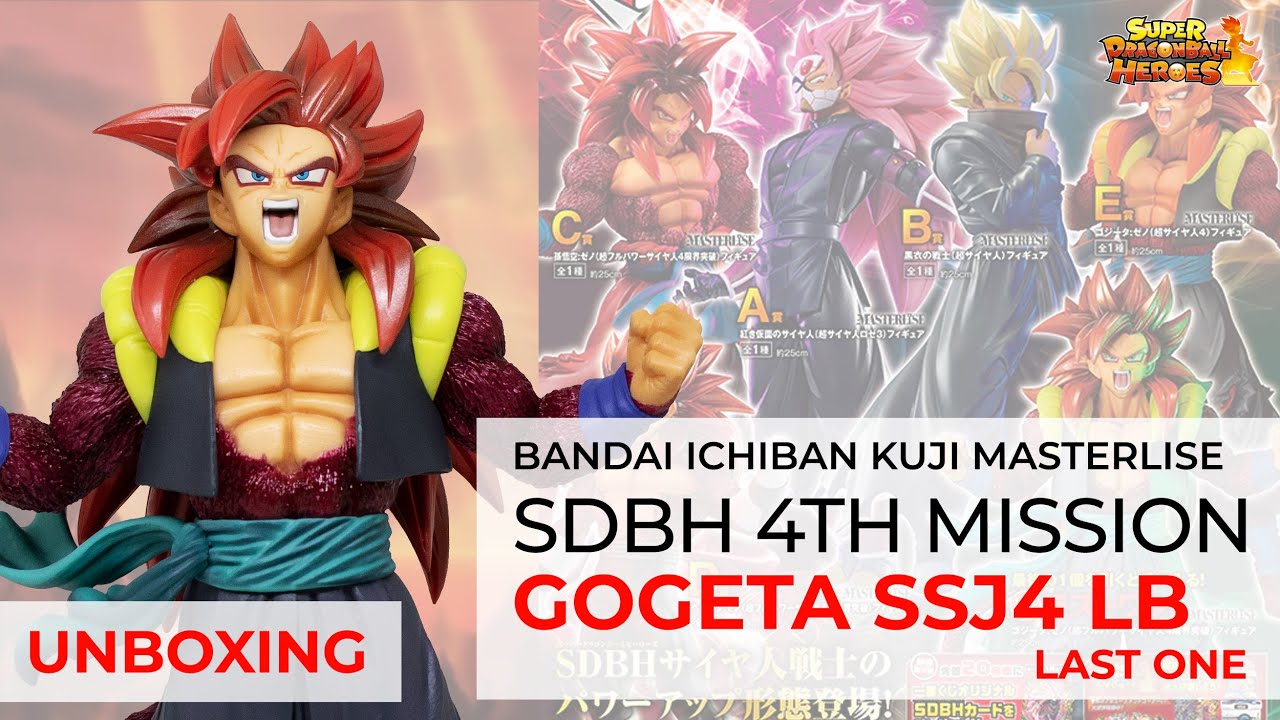 Unboxing Super Dragon Ball Heroes figure Xeno Gogeta ssj4 Limit Breaker Last One Ichiban Kuji