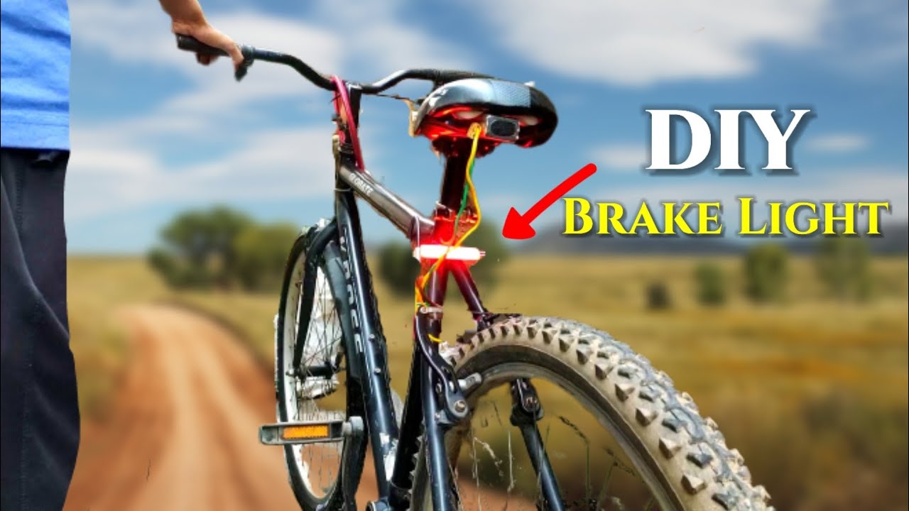 How to make cycle brake light | diy tail light | diy brake light
