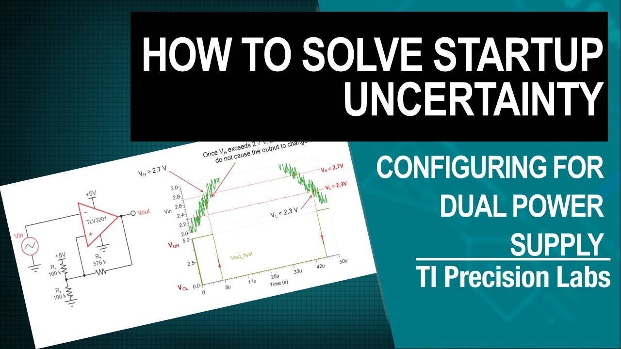 How to solve comparator startup uncertainty with POR