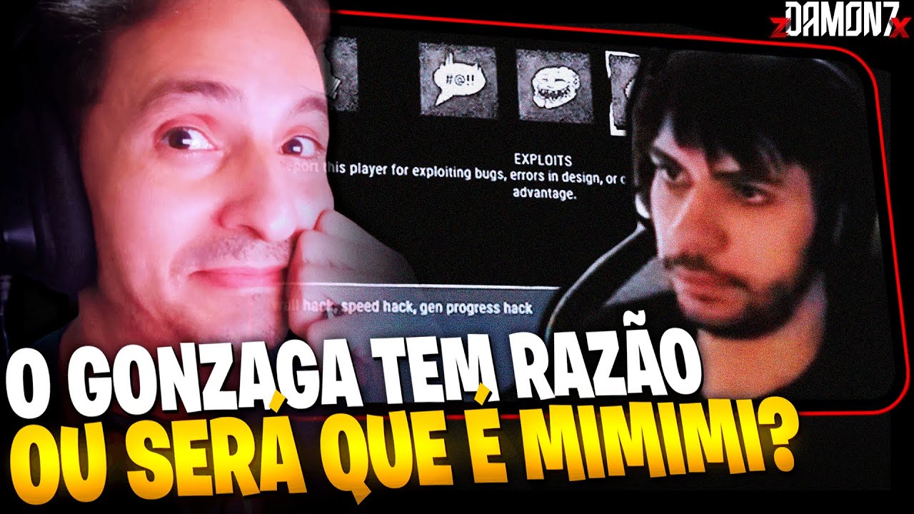 O GonzagaBR Tomou uma SURRA E ACUSOU O SOBREVIVENTE DE SER HACKER - REACT - Dead by Daylight
