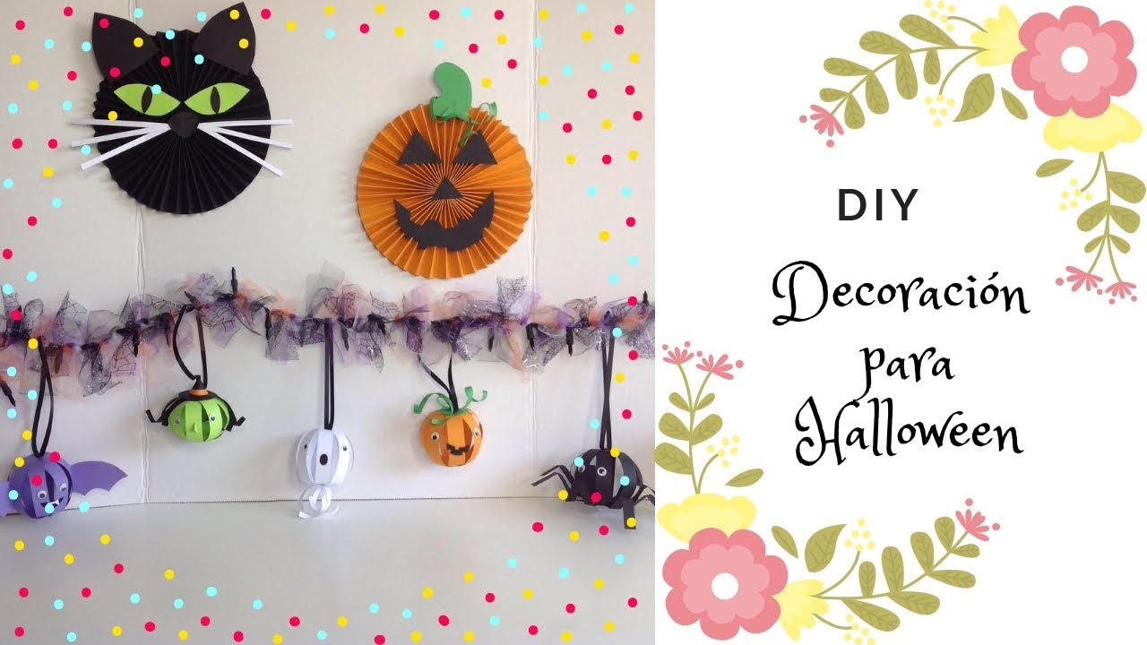 COMO HACER DECORACIONES SENCILLAS PARA HALLOWEEN / DIY / Fiesta Ideas y Mas