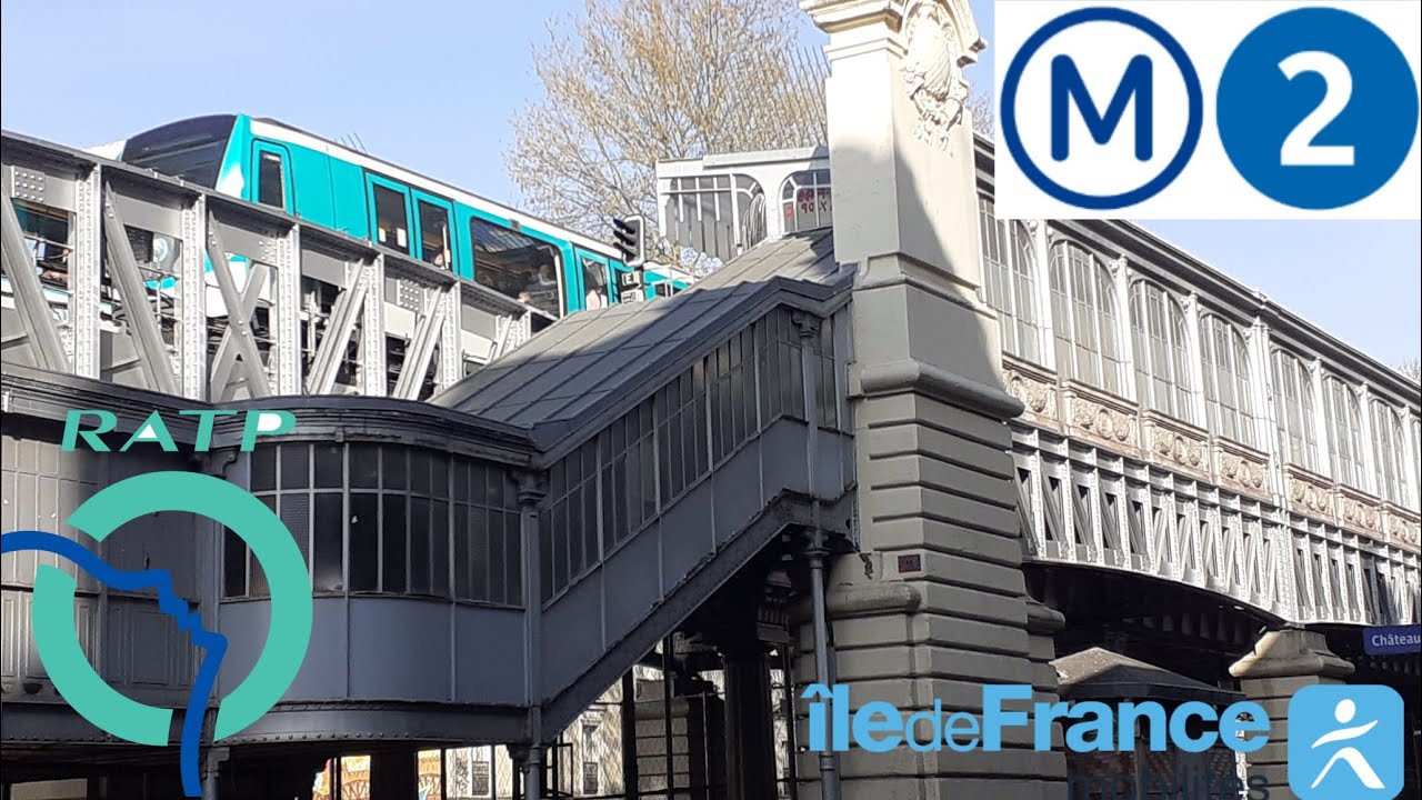 [FHD] Des MF01 RATP aux abords de Stalingrad sur la ligne 2 du métro parisien