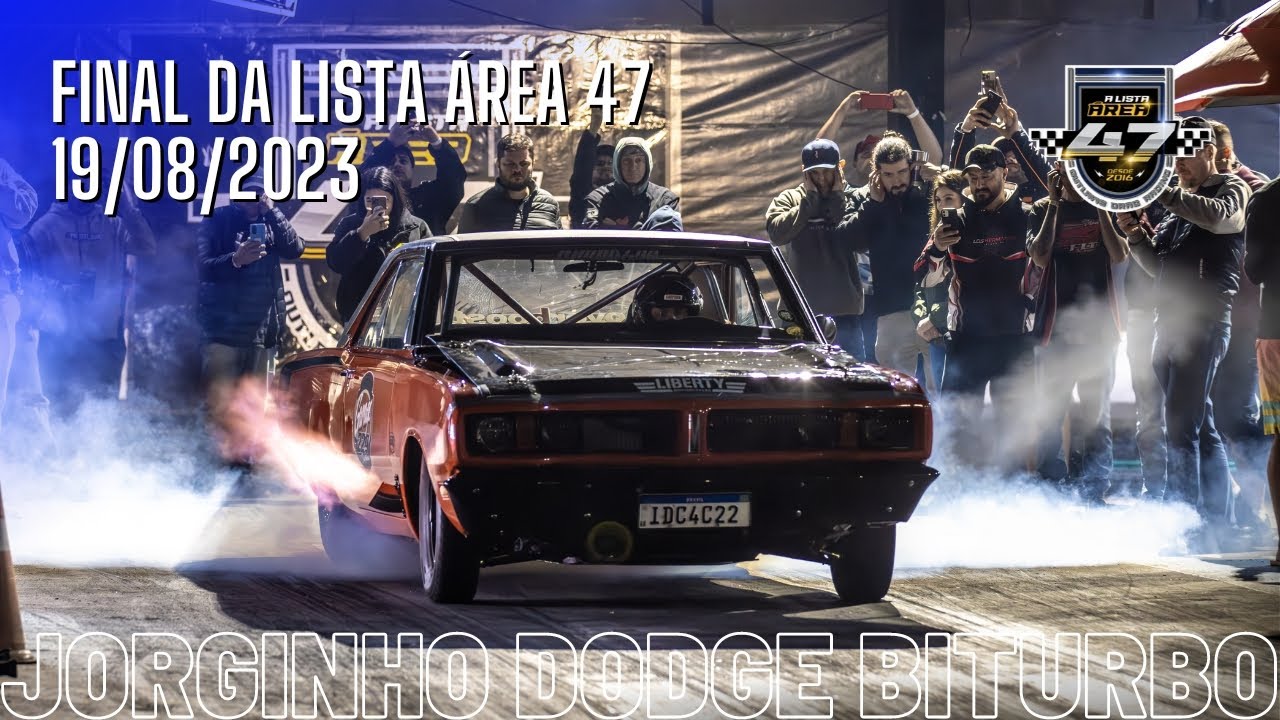 JORGINHO PACHECO 229GARAGE É O NOVO REI DA LISTA ÁREA 47 COM O DODGE CHARGER BITURBO