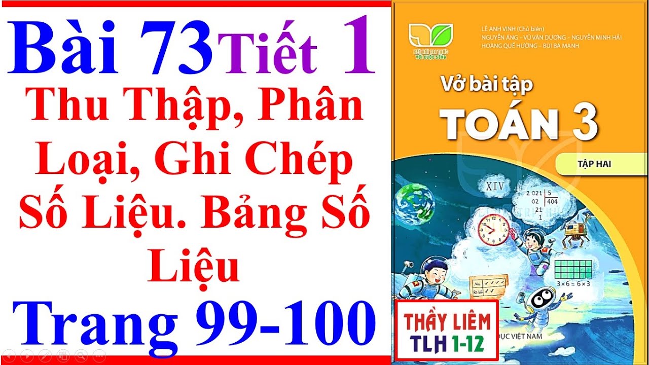 Vở Bài Tập Toán Lớp 3 Bài 73 | Thu Thập Phân Loại Ghi Chép Số Liệu Trang 99 Kết Nối Tri Thức Tiết 1