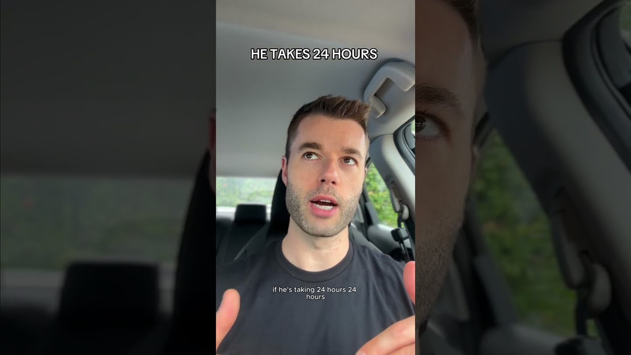 He takes 24 hours to respond to you… 