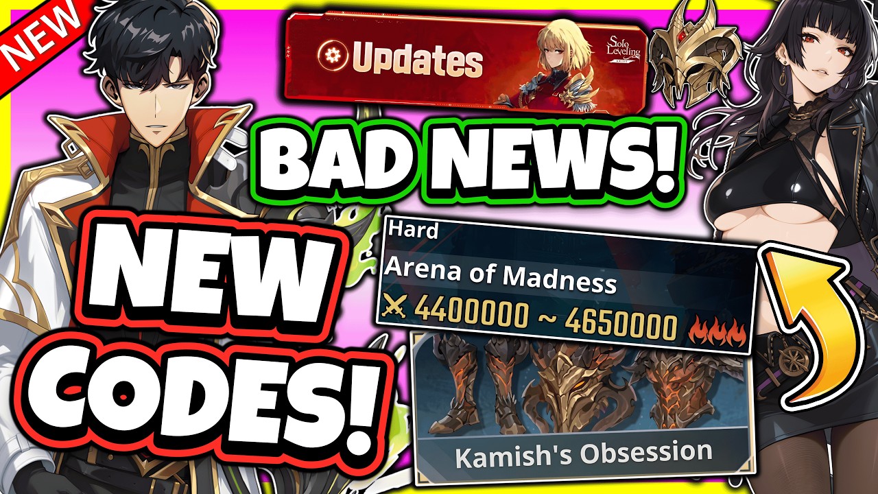 NEW CODES & BAD NEWS! UPDATE DETAILS ARE INSANE! HARD MODE POWER IS CRAZY! [Solo Leveling: Arise]