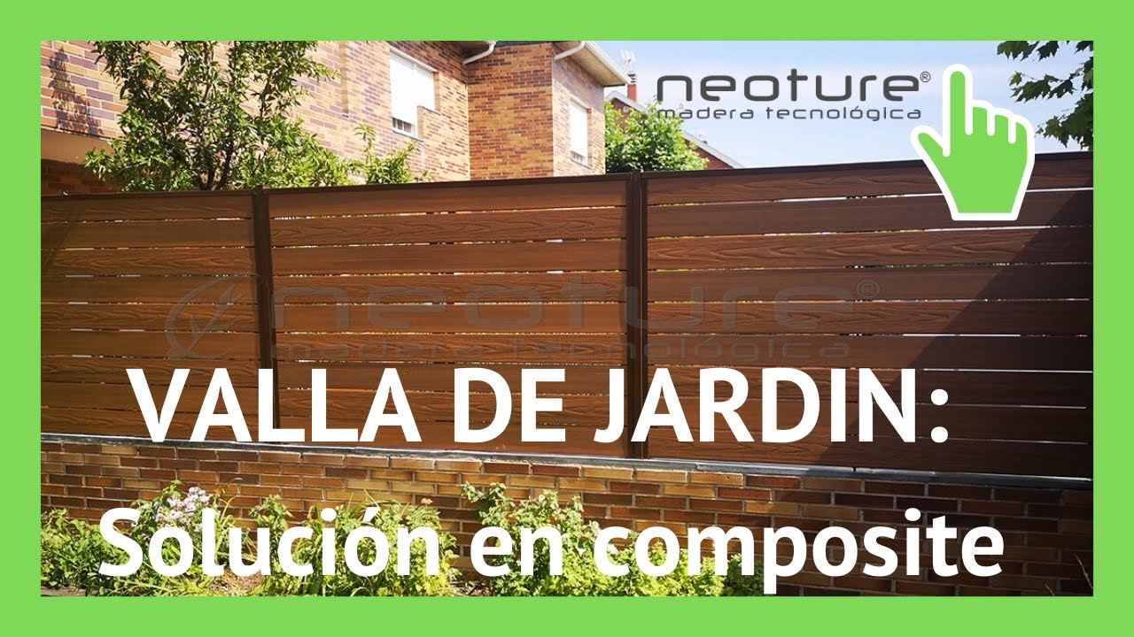 ⭐VALLA  DE JARDIN: ✅ Mira que IDEA y como puede quedar una cerramiento de valla en tu jard&iacute;n.