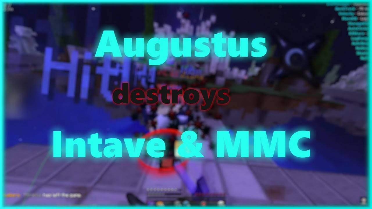 Augustus on Intave & MMC (Backtrack, TimerRange, KillAura, AutoBlock) I ft. Augustus latest || tcbi