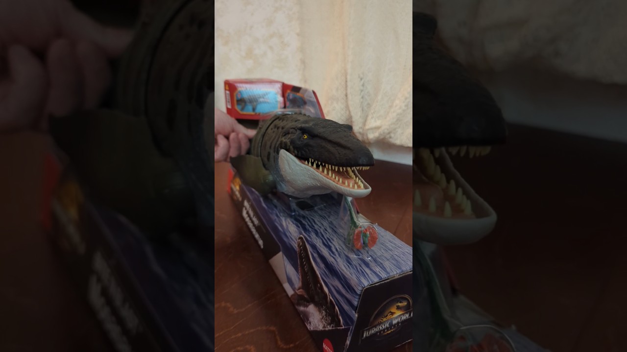 New mosasaurus JW unboxing #jurassicworldrebirth  #dinosaur #динозавр #mattel #мозазавр