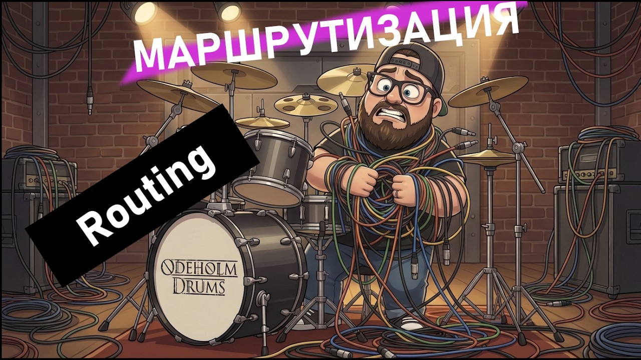 Роутинг Odeholm Drums: каждый барабан на отдельный трек в DAW (Multi-Out)