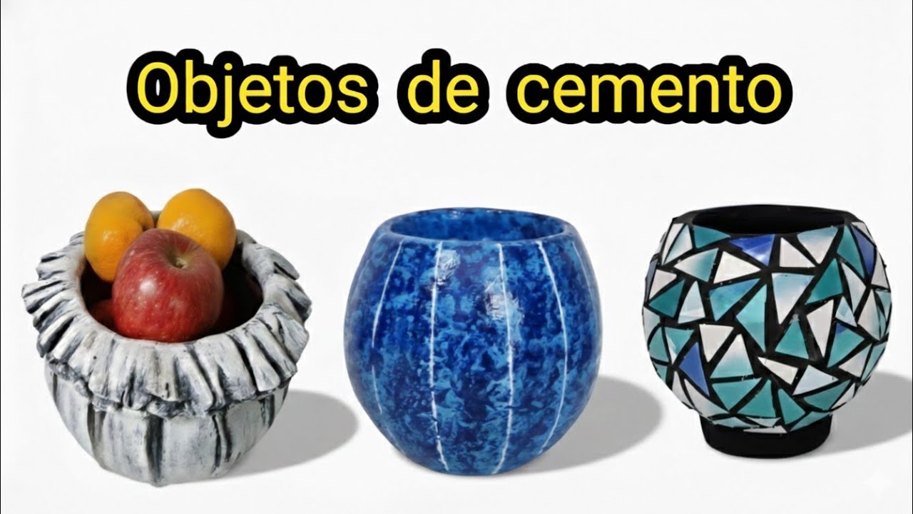 Haz estas BELLEZAS con Cemento para tu hogar 🏠✨ Upcycling@diyheees