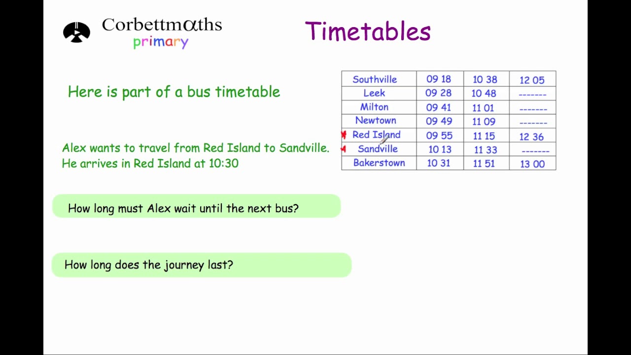 Timetables - Primary