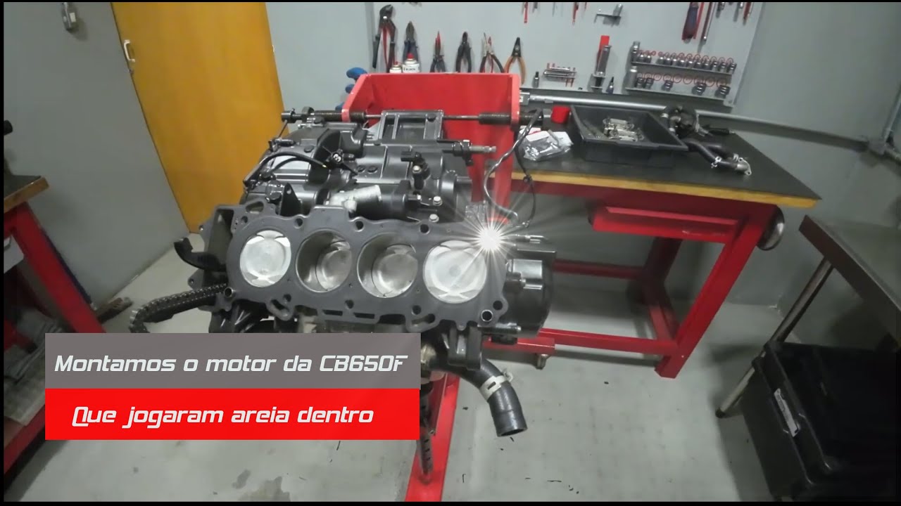 MP - Montamos o motor da CB650F que jogaram areia. Remapeamento de Harley-Davidson? Teve tambem.