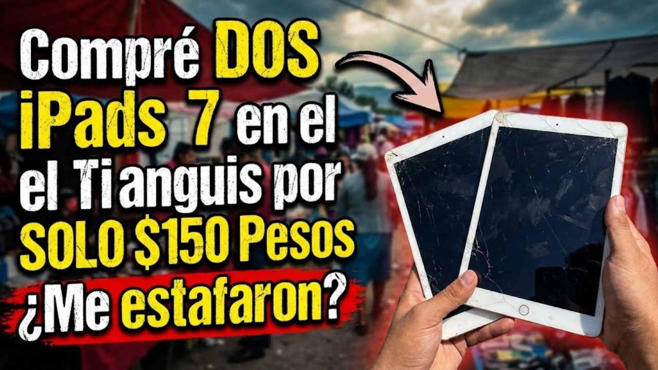 Compré DOS iPads 7 en el Tianguis por SOLO $150 Pesos ¿Me estafaron?