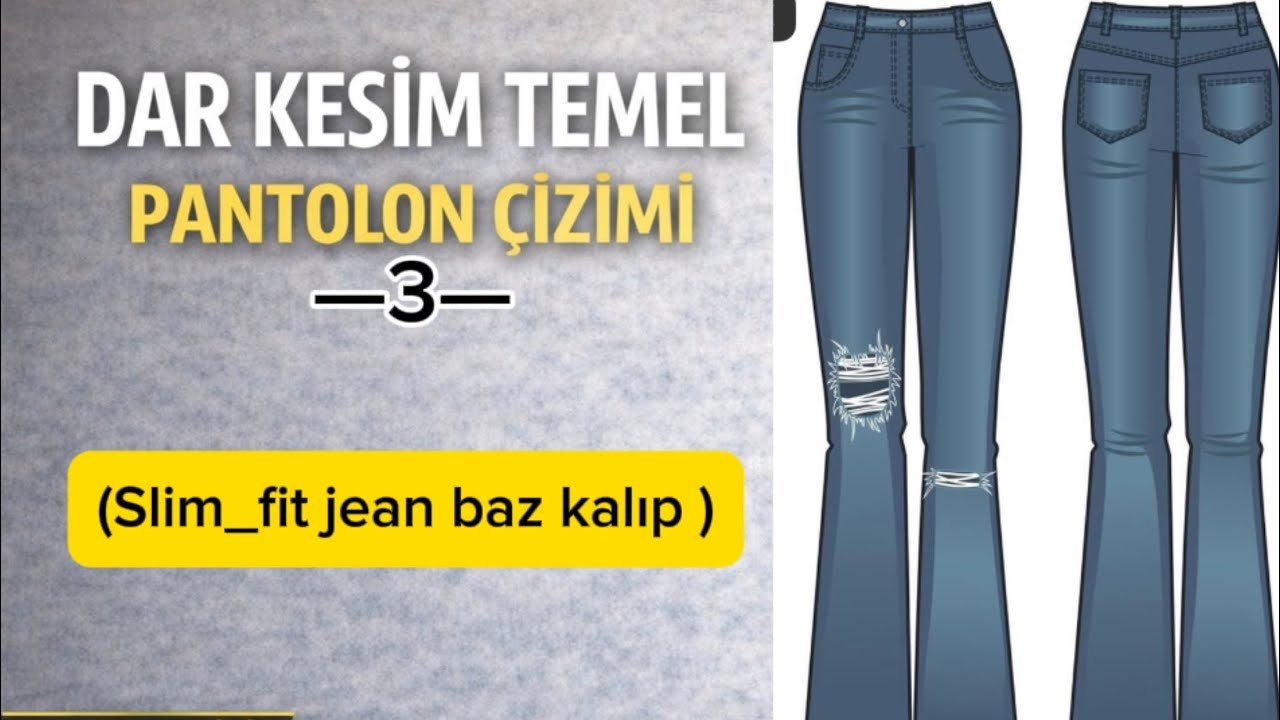 Dar kesim temel beden kalıbı çizimi (lycralı kumaşlar için)