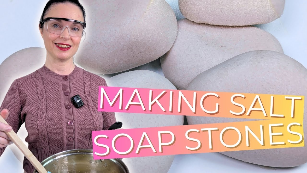 Lavender Salt Soap Stones With Natural Purple Clay Recipe & Method