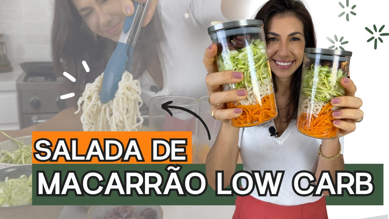 Salada de macarrão low carb | Massa konjac gostosa | MARIANA TALITA