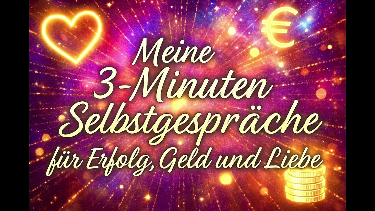 Deine 3 min Selbstgespr&auml;che f&uuml;r Geld, Liebe und Erfolg❤️&zwj;🔥💍✨BLITZ MANIFESTATION SEELENPARTNER & GELD