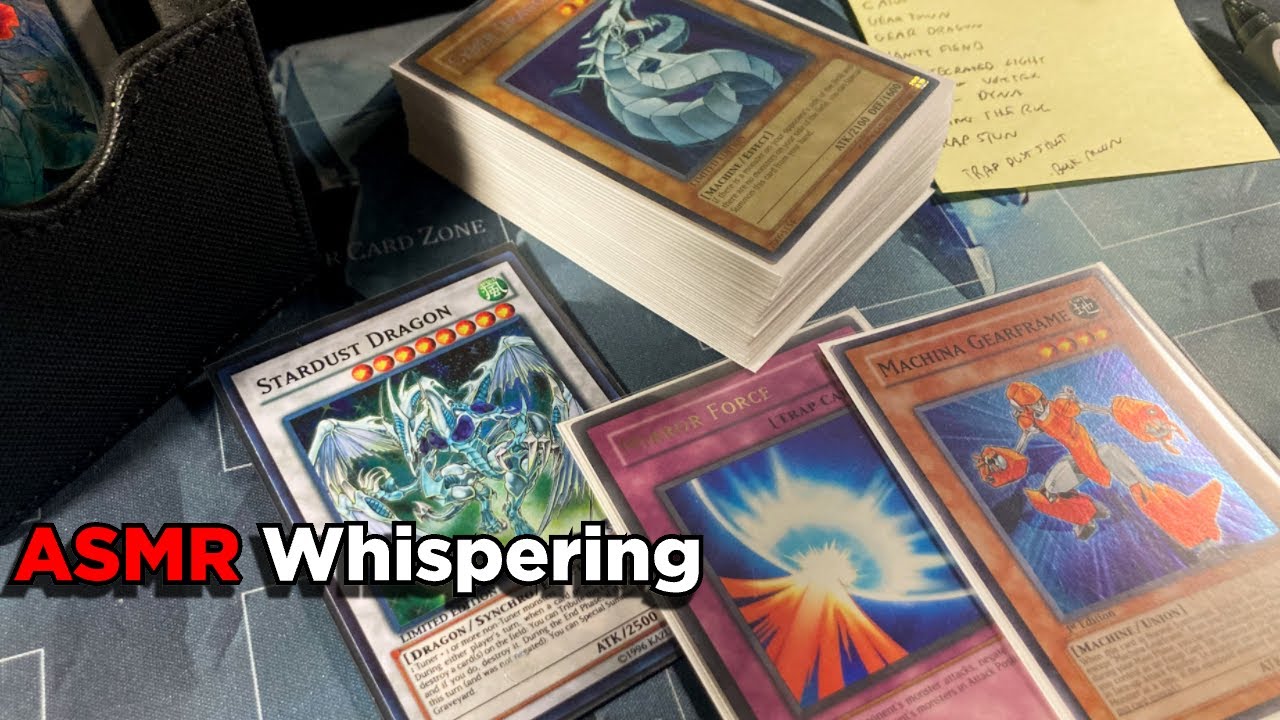 [ASMR] Super Relaxing Yugioh Deck Building and Whispering