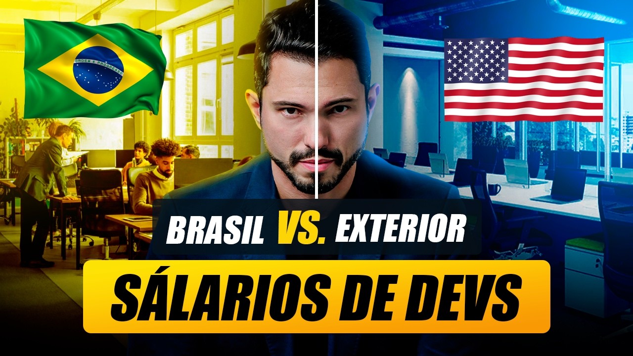 SALÁRIOS de DEVS: BRASIL vs. EXTERIOR - Por essa Você NÃO ESPERAVA!