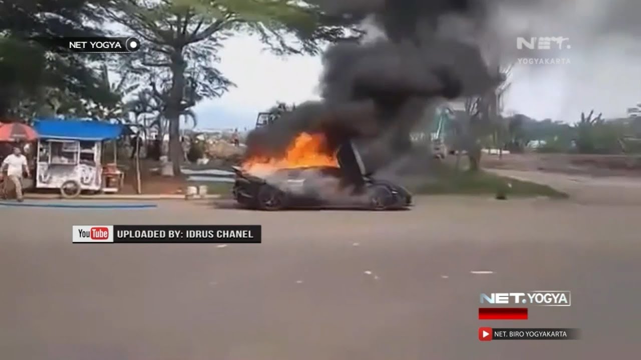 Lamborghini 'Raffi Ahmad' Terbakar - NET YOGYA