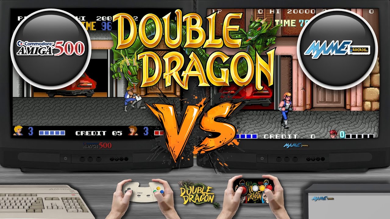 Double Dragon 🎮 Amiga 500 vs Arcade | Side-by-Side Comparison