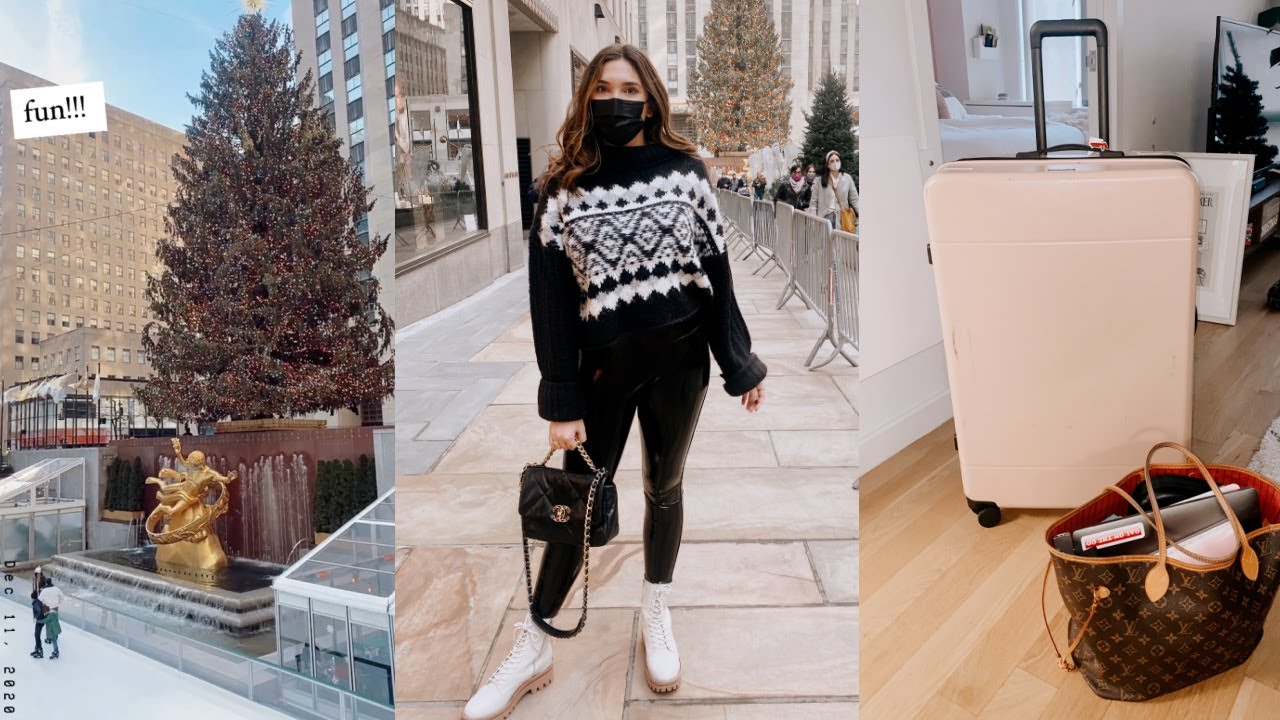 shopping at rockefeller center, seeing the tree + packing for home! | vlogmas day 11 in NYC