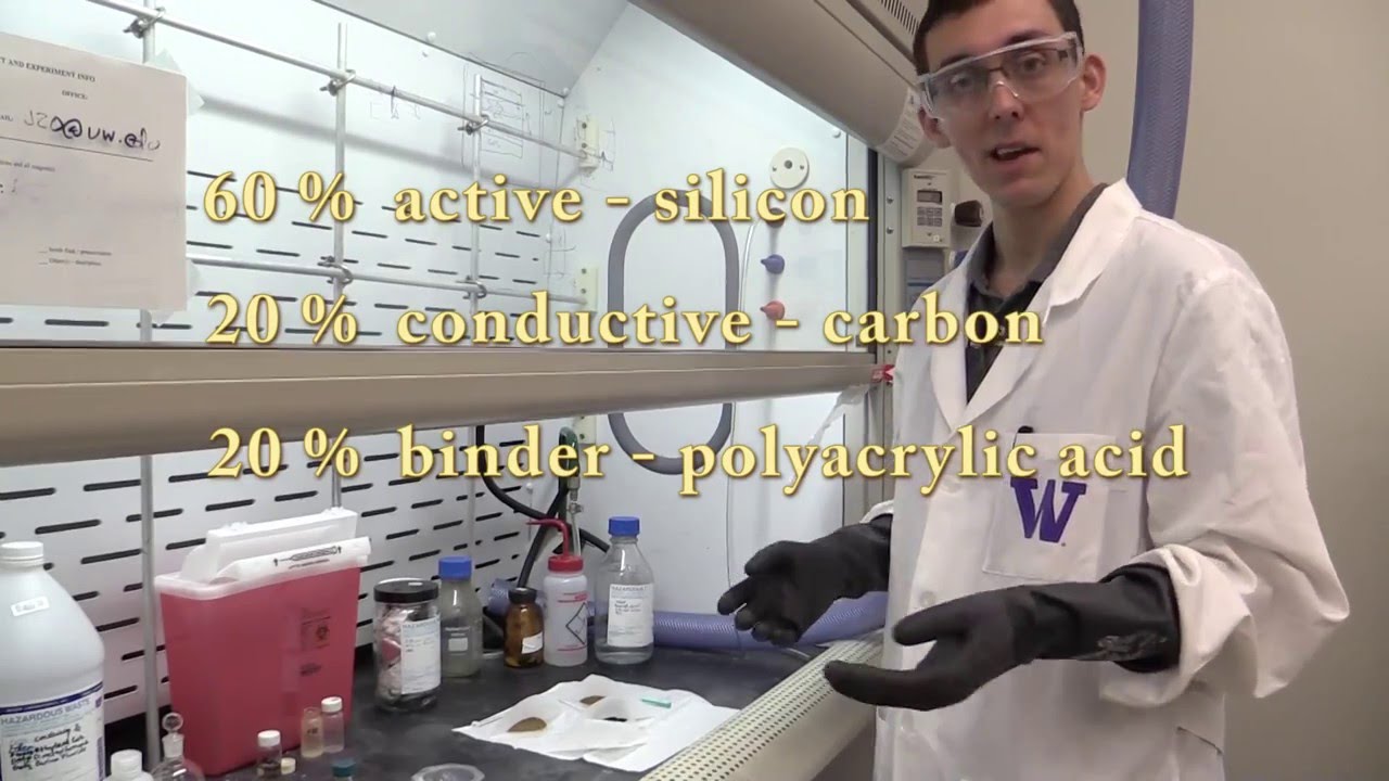 Constructing a coin cell electrode