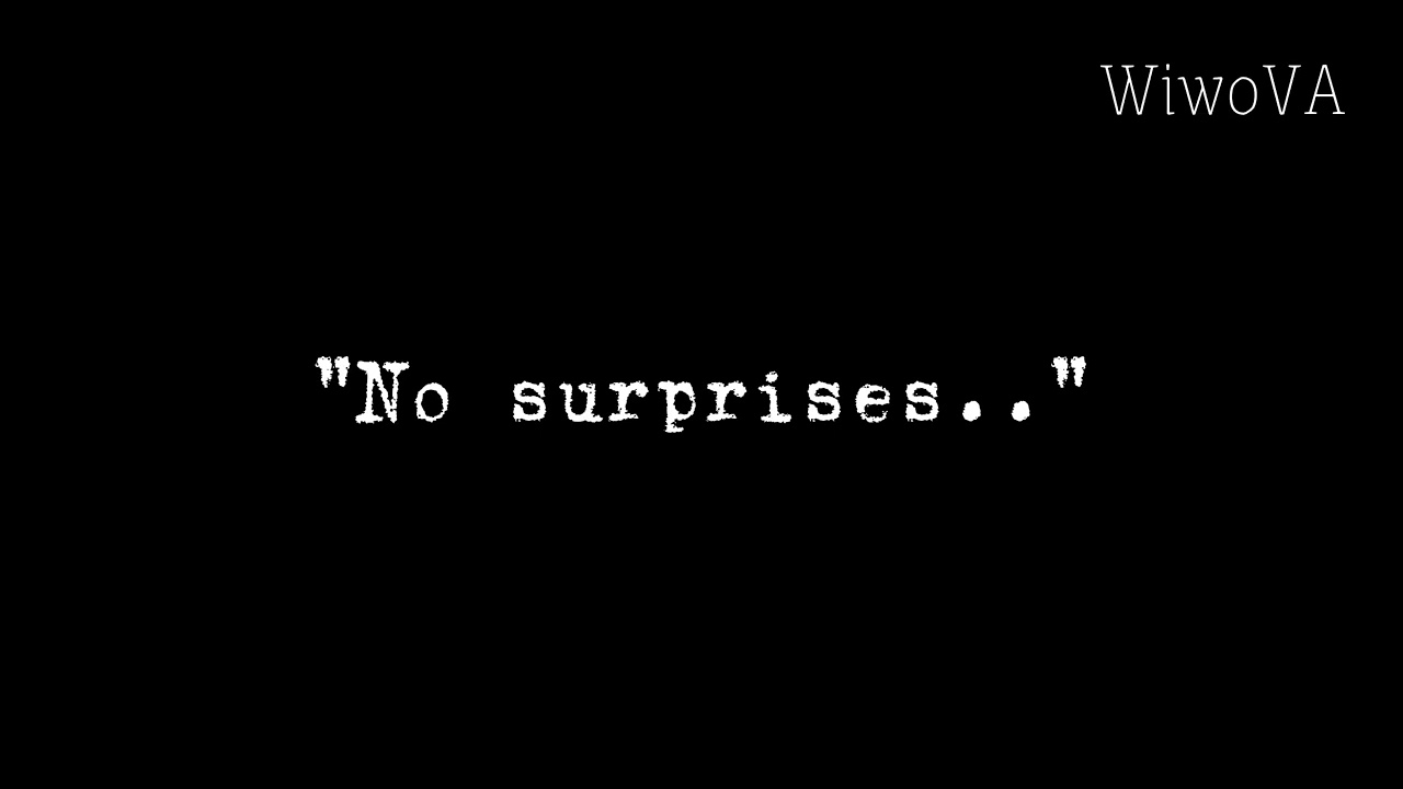 They started to sing as they started to crumble down..|ASMR|[no surprises cover][presence]