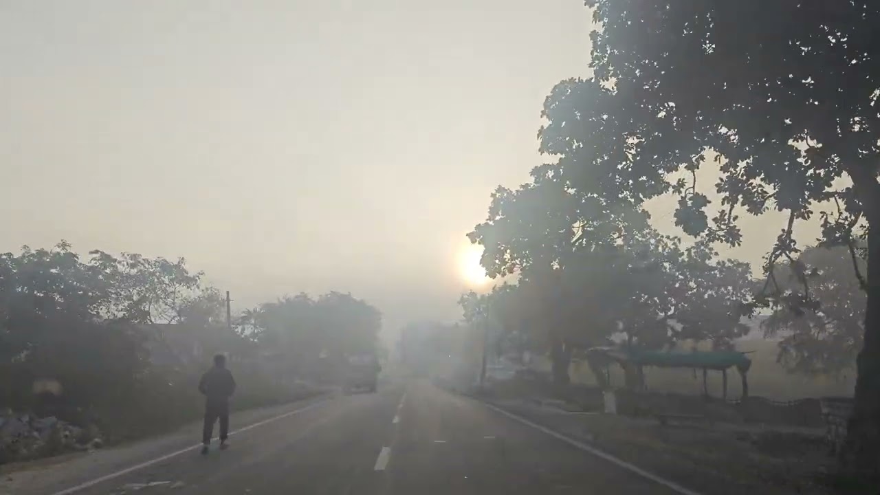 Fog drive | winters in Kota | Work unstoppable whatever is weather
