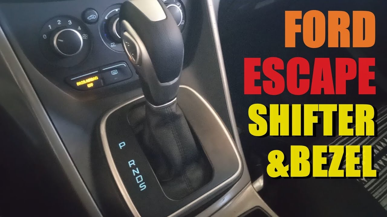 2014 Ford Escape Shifter Lever Knob and Illuminated Shifter Bezel Remove and Replace