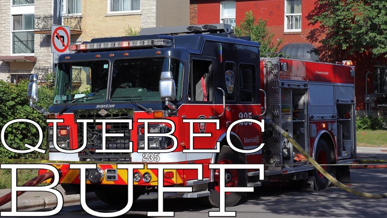 *FIRST ALARM* Montreal Fire Department (SIM) 10-07 residential structure fire in Ahuntsic.