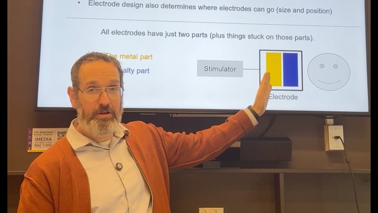 Why do we use electrodes in non-invasive electrical stimulation (tES / transcranial Direct Current)